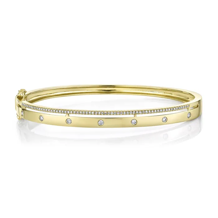 Meierotto Jewelers Bracelets 14K Yellow Gold Diamond Bangle Bracelet