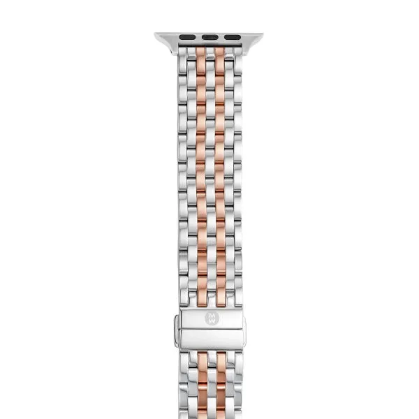 Michele Michele 3840mm and 4244mm TwoTone Pink GoldPlated Bracelet for Apple Watch Bracelet Only Bracelets Michele Michele 3840mm and 4244mm TwoTone Pink GoldPlated Bracelet for Apple Watch Bracelet Only Bracelets