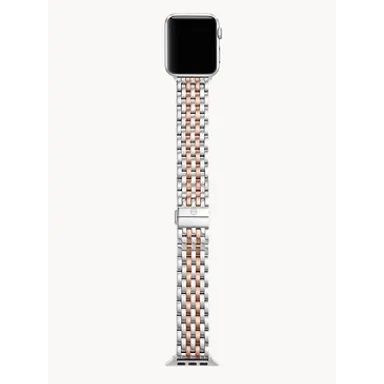Michele Michele 3840mm and 4244mm TwoTone Pink GoldPlated Bracelet for Apple Watch Bracelet Only Bracelets Michele Michele 3840mm and 4244mm TwoTone Pink GoldPlated Bracelet for Apple Watch Bracelet Only Bracelets