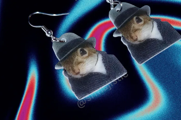 Mobster Mafia Squirrel Funny Meme Handmade Earrings Sam Makes Things Earrings Mobster Mafia Squirrel Funny Meme Handmade Earrings Sam Makes Things Earrings