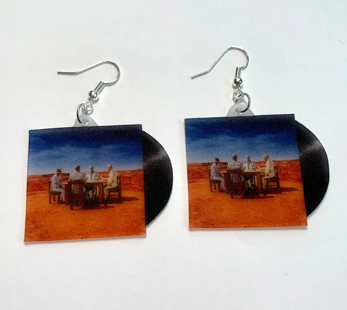 Muse Black Holes and Revelations Vinyl Album Handmade Earrings Sam Makes Things Earrings Muse Black Holes and Revelations Vinyl Album Handmade Earrings Sam Makes Things Earrings