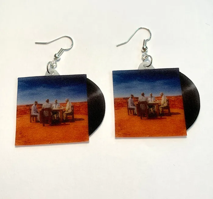 Muse Black Holes and Revelations Vinyl Album Handmade Earrings Sam Makes Things Earrings