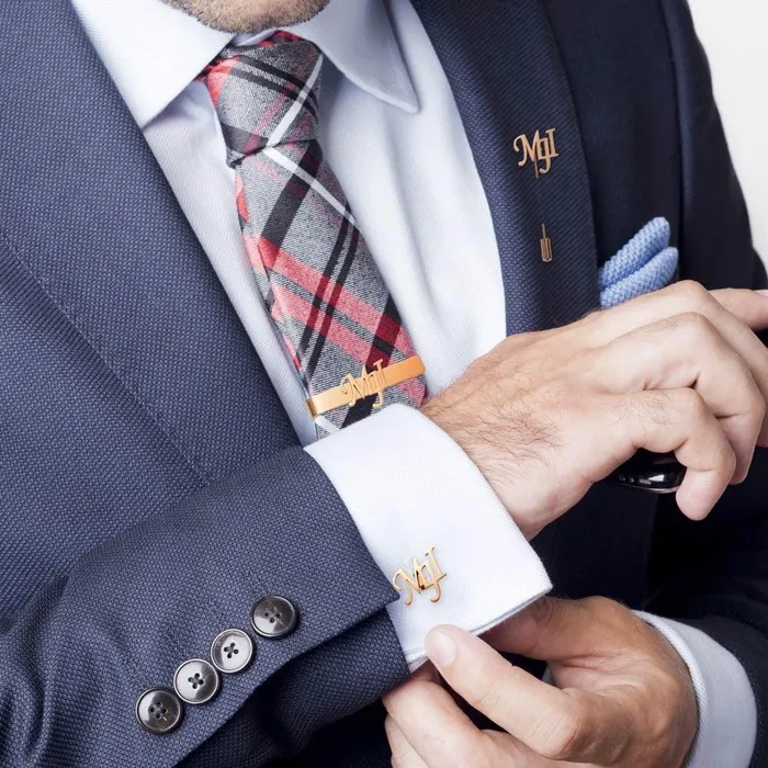 Necklaces Bespoke Initial Name Lapel Pin Exclusive Wedding Gift for Best Man Father Personalized Mens Accessory Belbren