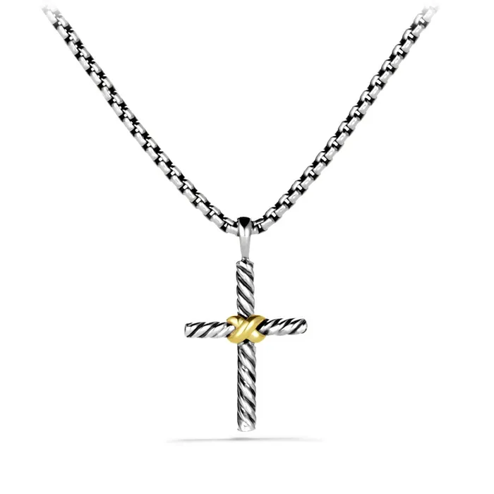 Necklaces David Yurman David Yurman Thoroughbred X Cross Necklace