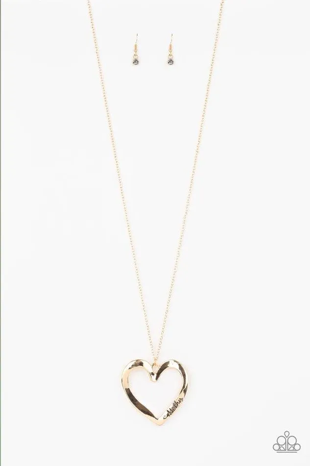 Necklaces Paparazzi Jewelry Paparazzi Necklace A Mothers Love Gold