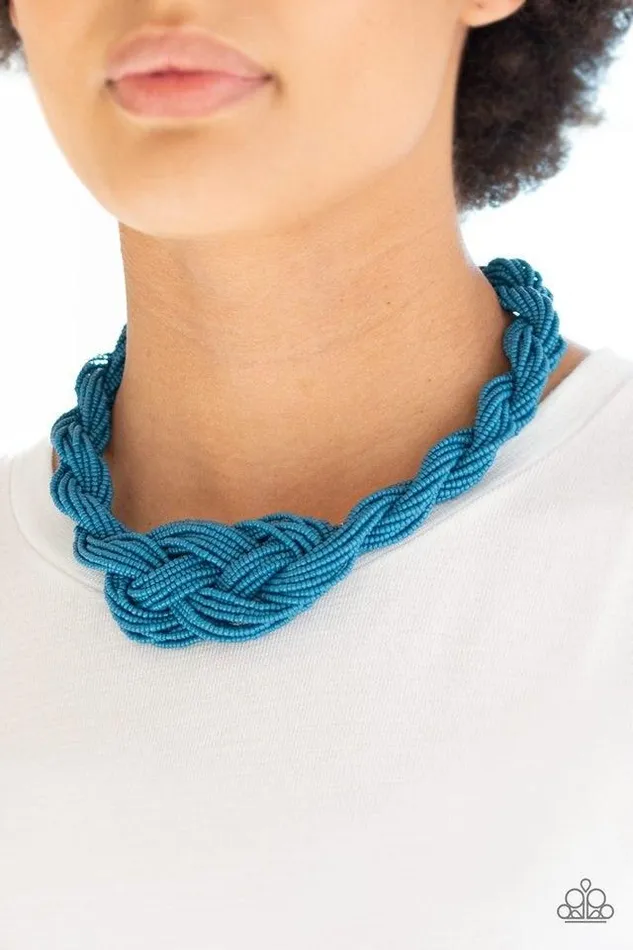 Necklaces Paparazzi Jewelry Paparazzi Necklace A Standing Ovation Blue