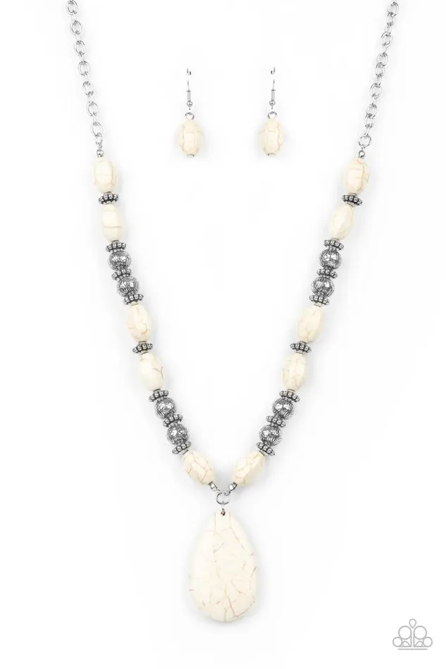 Necklaces Paparazzi Jewelry Paparazzi Necklace Blazing Saddles White Necklaces Paparazzi Jewelry Paparazzi Necklace Blazing Saddles White