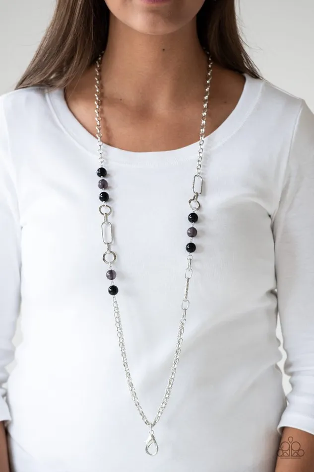 Necklaces Paparazzi Jewelry Paparazzi Necklace CACHE Me Out Black