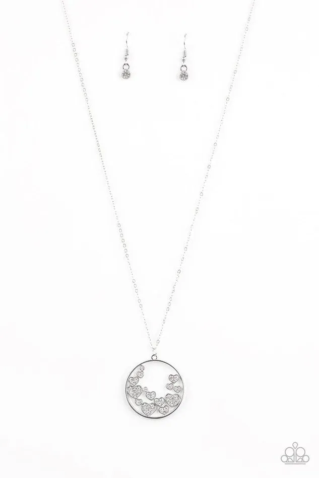 Necklaces Paparazzi Jewelry Paparazzi Necklace Call Me Cupid White