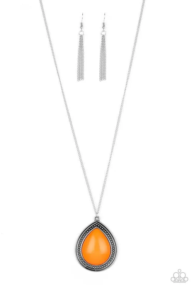 Necklaces Paparazzi Jewelry Paparazzi Necklace Chroma Courageous Orange