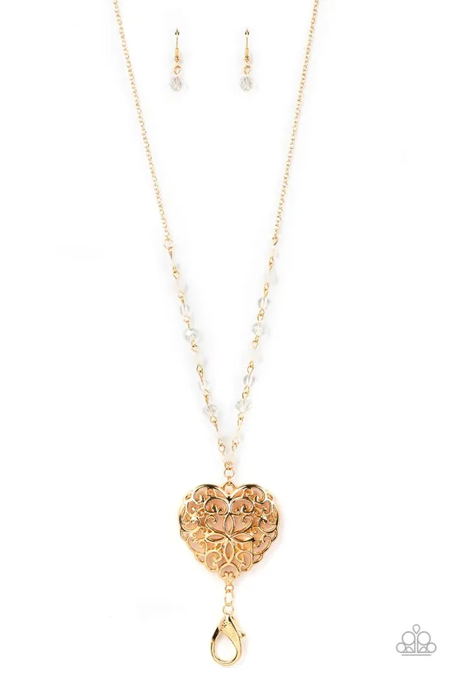Necklaces Paparazzi Jewelry Paparazzi Necklace Doting Devotion Gold Necklaces Paparazzi Jewelry Paparazzi Necklace Doting Devotion Gold
