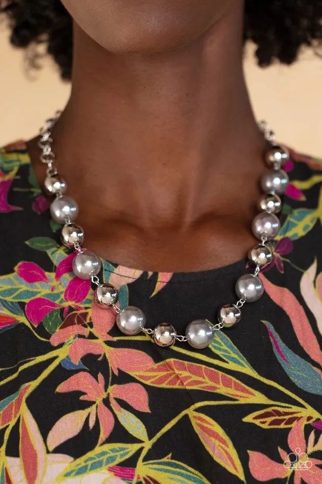Necklaces Paparazzi Jewelry Paparazzi Necklace Dreamscape Escape Silver