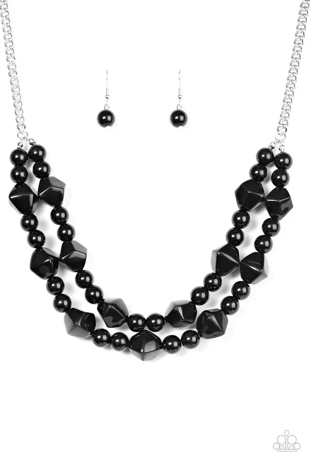 Necklaces Paparazzi Jewelry Paparazzi Necklace Galapagos Glam Black