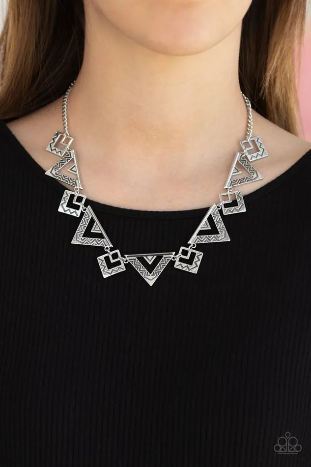 Necklaces Paparazzi Jewelry Paparazzi Necklace Giza Goals Silver