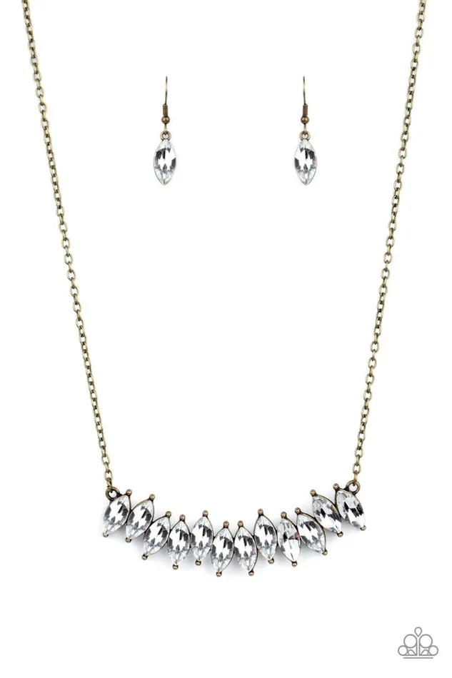 Necklaces Paparazzi Jewelry Paparazzi Necklace Icy Intensity Brass Necklaces Paparazzi Jewelry Paparazzi Necklace Icy Intensity Brass