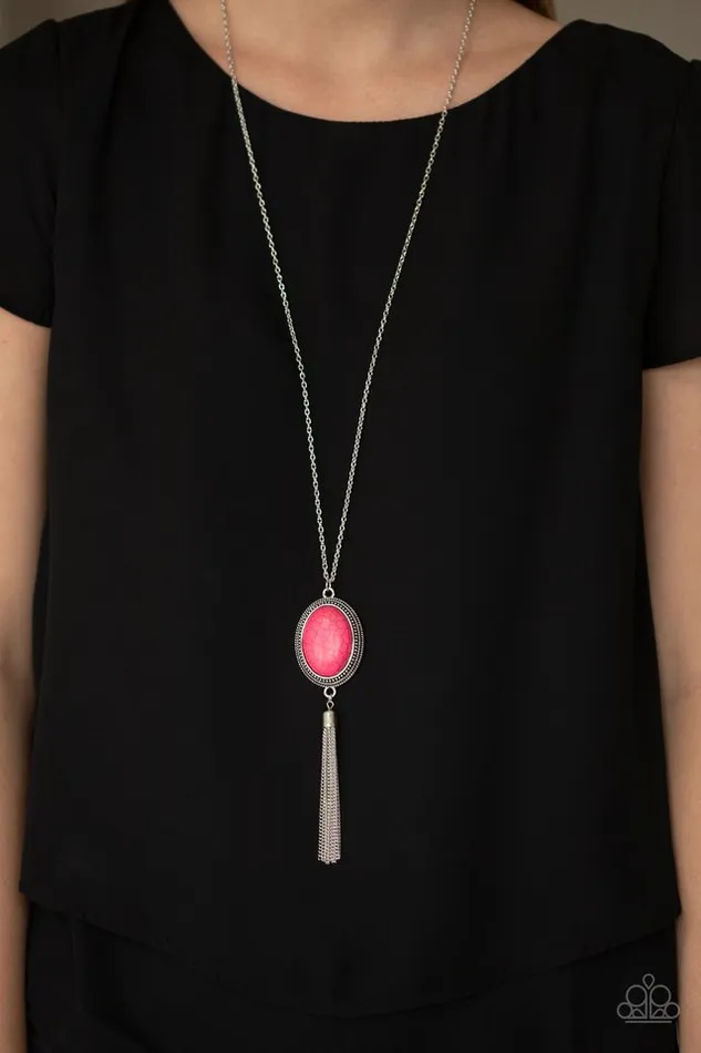 Necklaces Paparazzi Jewelry Paparazzi Necklace Nomadic Dramatics Pink