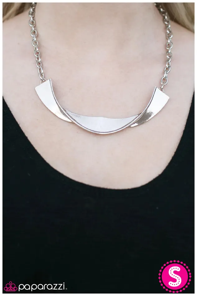 Necklaces Paparazzi Jewelry Paparazzi Necklace Nothing Else METALS Silver