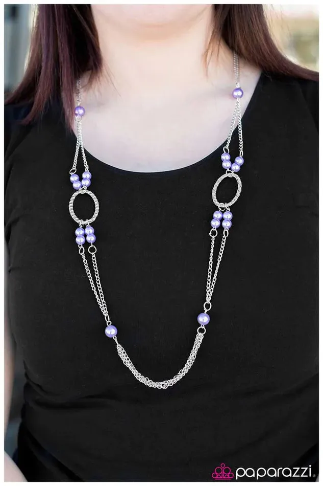 Necklaces Paparazzi Jewelry Paparazzi Necklace One Step At A Time Purple