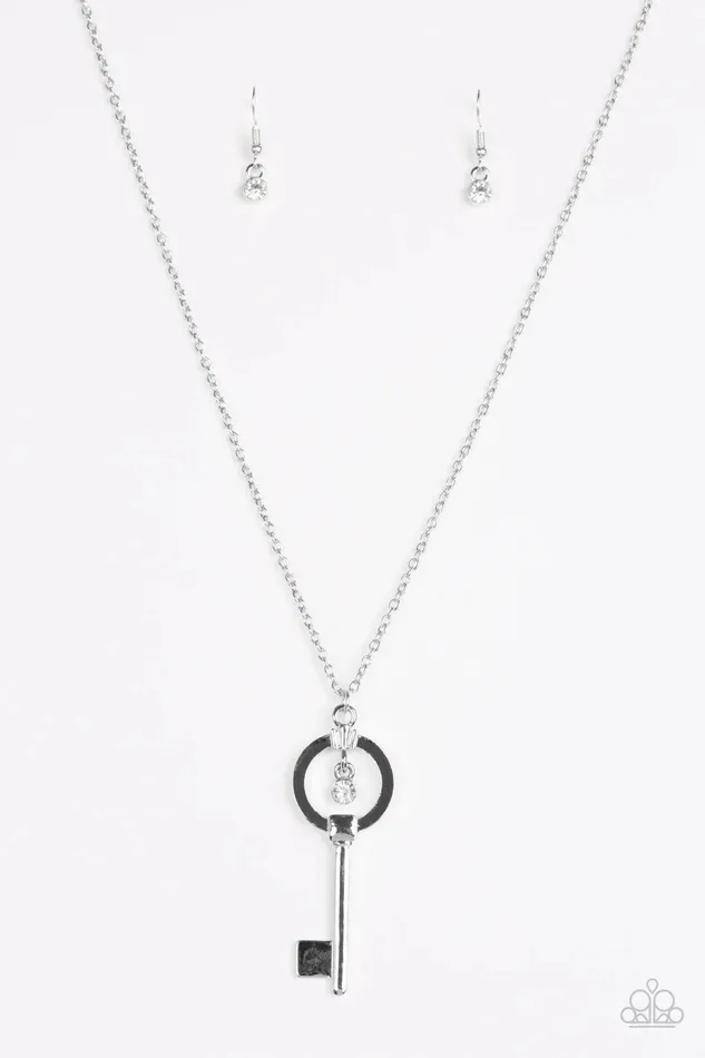 Necklaces Paparazzi Jewelry Paparazzi Necklace Open New Doors White