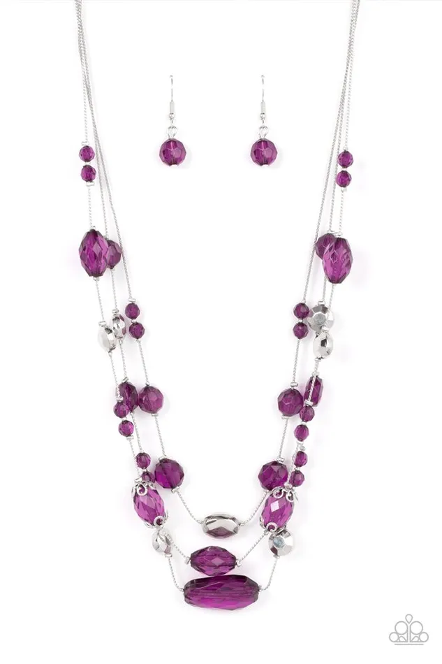 Necklaces Paparazzi Jewelry Paparazzi Necklace Prismatic Pose Purple Necklaces Paparazzi Jewelry Paparazzi Necklace Prismatic Pose Purple