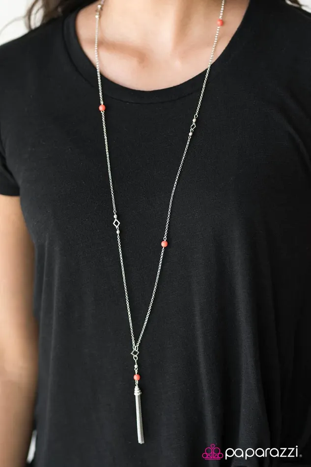 Necklaces Paparazzi Jewelry Paparazzi Necklace Roam On Orange