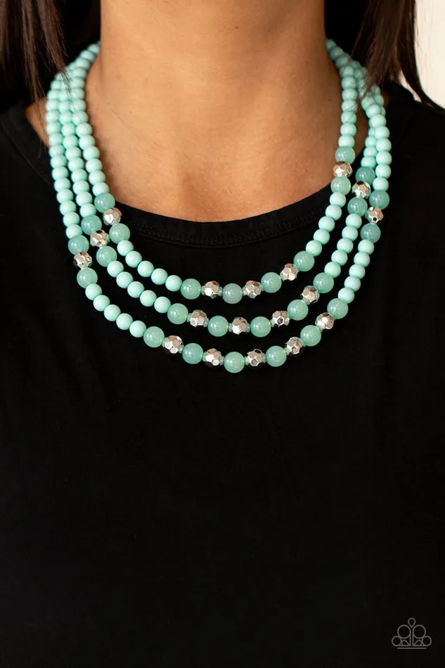Necklaces Paparazzi Jewelry Paparazzi Necklace STAYCATION All I Ever Wanted Blue