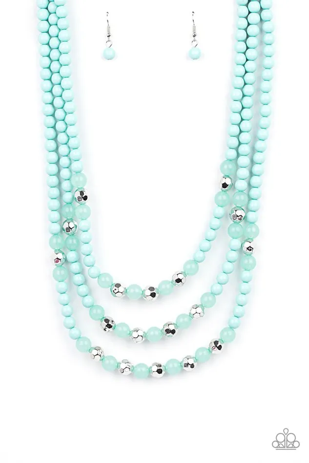 Necklaces Paparazzi Jewelry Paparazzi Necklace STAYCATION All I Ever Wanted Blue