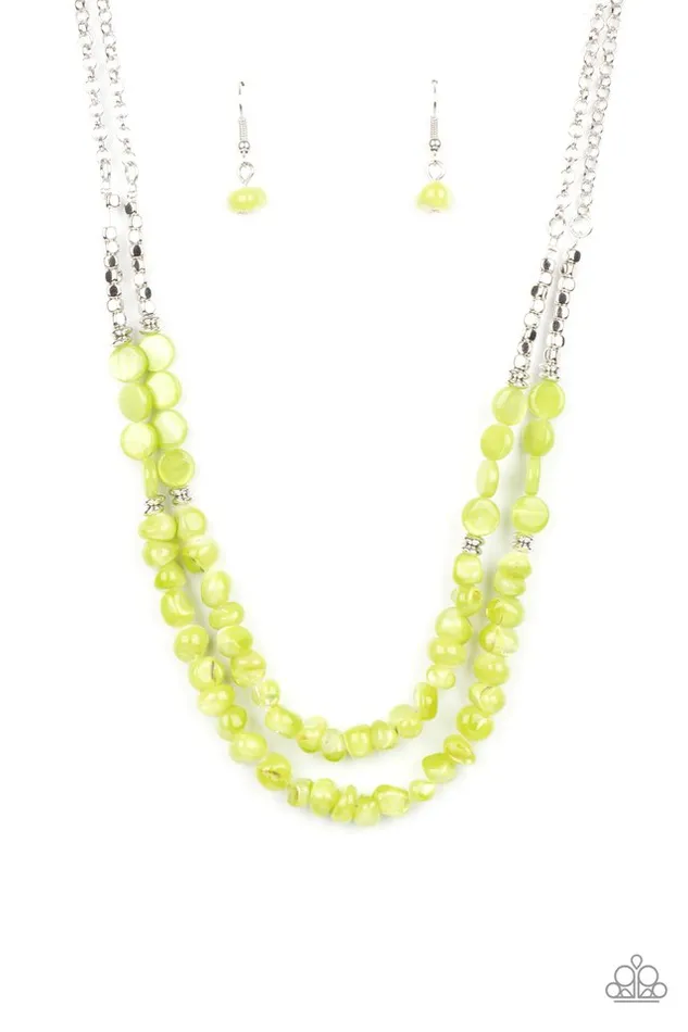 Necklaces Paparazzi Jewelry Paparazzi Necklace Staycation Status Green Necklaces Paparazzi Jewelry Paparazzi Necklace Staycation Status Green