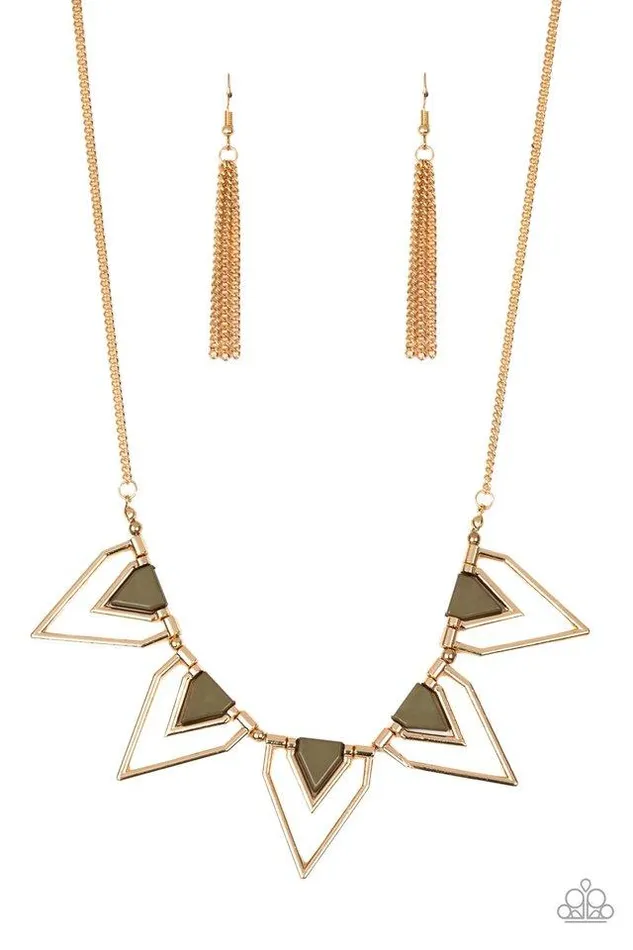 Necklaces Paparazzi Jewelry Paparazzi Necklace The Pack Leader Green