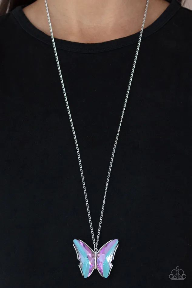 Necklaces Paparazzi Jewelry Paparazzi Necklace The Social Butterfly Effect Purple