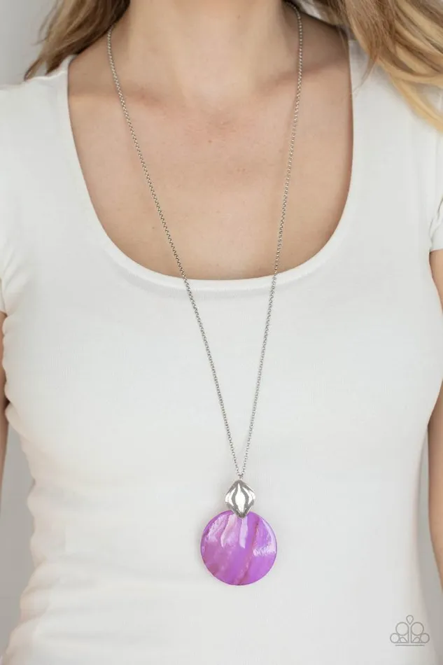 Necklaces Paparazzi Jewelry Paparazzi Necklace Tidal Tease Purple