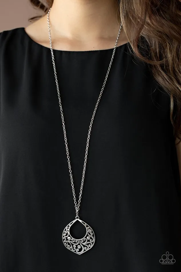 Necklaces Paparazzi Jewelry Paparazzi Necklace Venetian Vineyards Silver