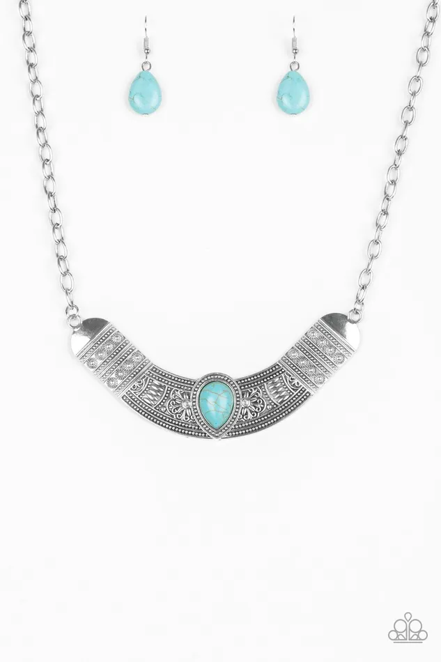 Necklaces Paparazzi Jewelry Paparazzi Necklace Very Venturous Blue