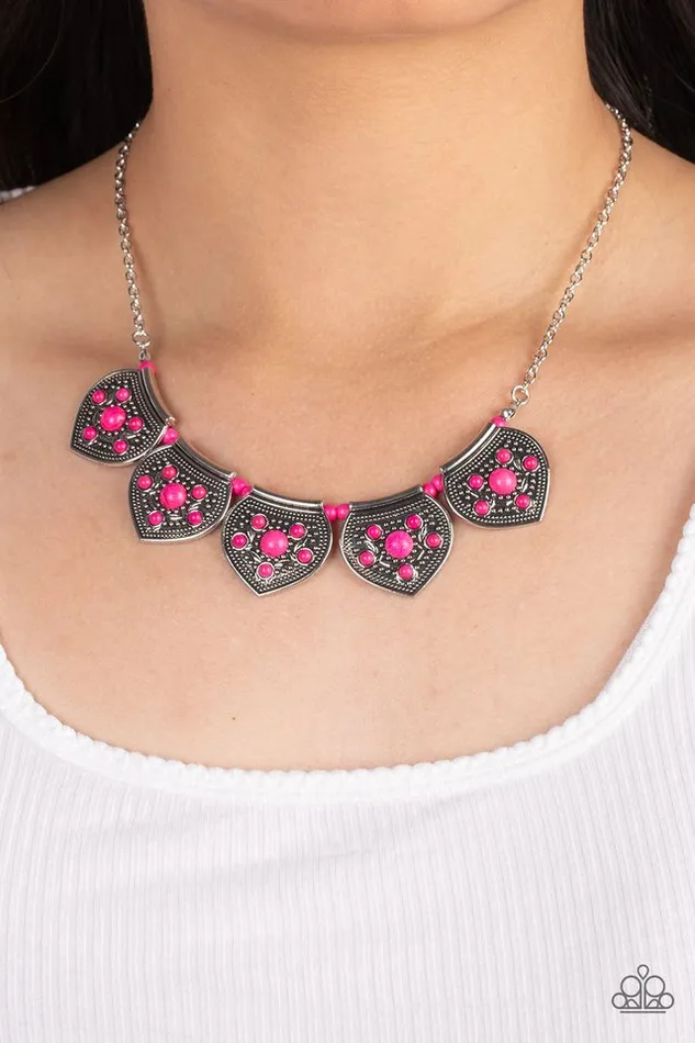 Necklaces Paparazzi Necklace Badlands Basin Pink Paparazzi Jewelry