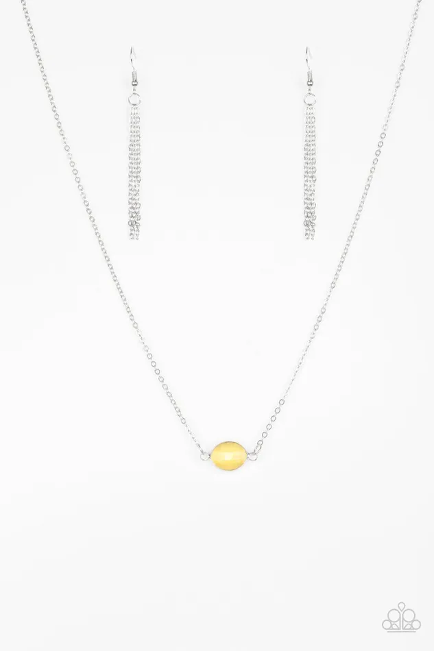 Necklaces Paparazzi Necklace Fashionably Fantabulous Yellow Paparazzi Jewelry