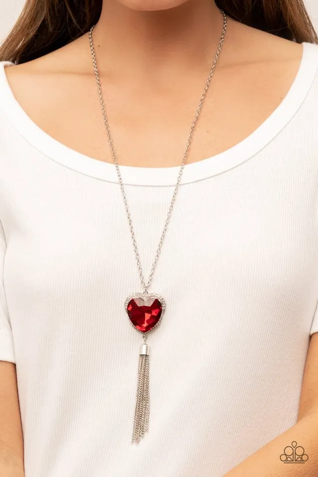 Necklaces Paparazzi Necklace Finding My Forever Red Paparazzi Jewelry