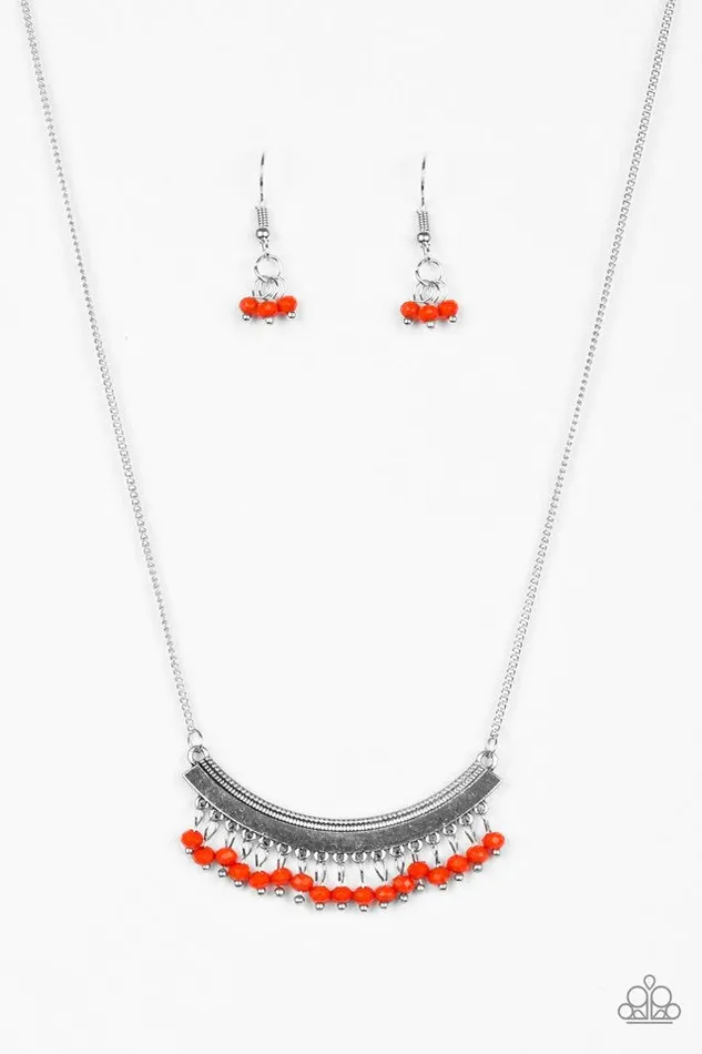 Necklaces Paparazzi Necklace Fringe Fever Red Paparazzi Jewelry