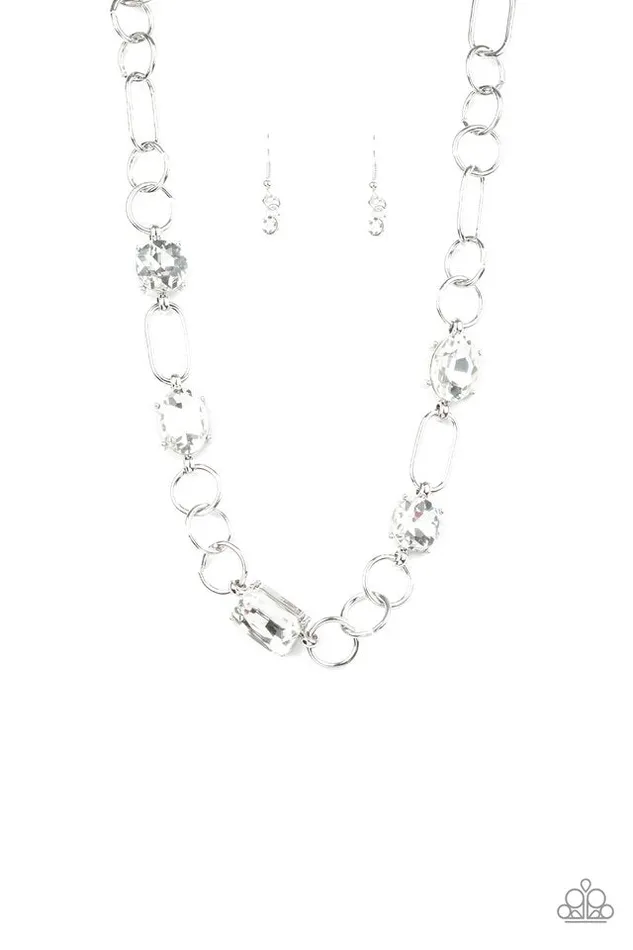 Necklaces Paparazzi Necklace Urban District White Paparazzi Jewelry Necklaces Paparazzi Necklace Urban District White Paparazzi Jewelry