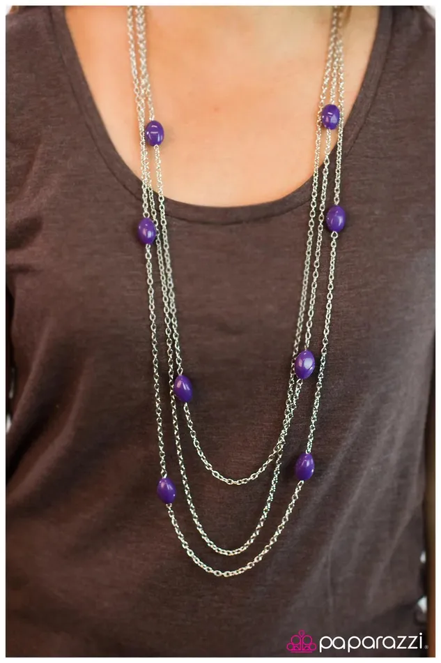 Necklaces Paparazzi Necklace Voodoo Vixen Purple Paparazzi Jewelry