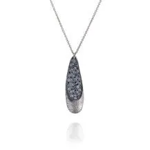 Necklaces Todd Reed Todd Reed Sterling Silver Palladium Black White Diamond Necklace Necklaces Todd Reed Todd Reed Sterling Silver Palladium Black White Diamond Necklace