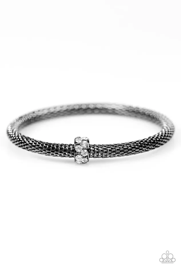 Paparazzi Bracelet CACHE Or Card Black Paparazzi Jewelry Bracelets