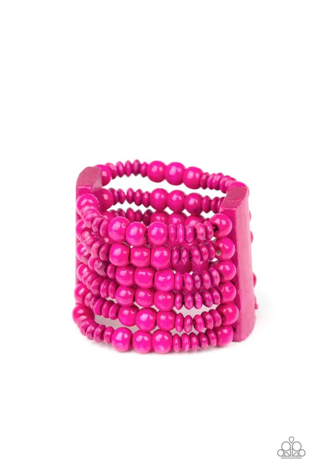 Paparazzi Bracelet Dont Stop BELIZEing Pink Paparazzi Jewelry Bracelets