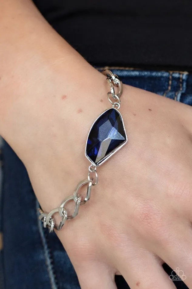 Paparazzi Bracelet Galactic Grunge Blue Paparazzi Jewelry Bracelets