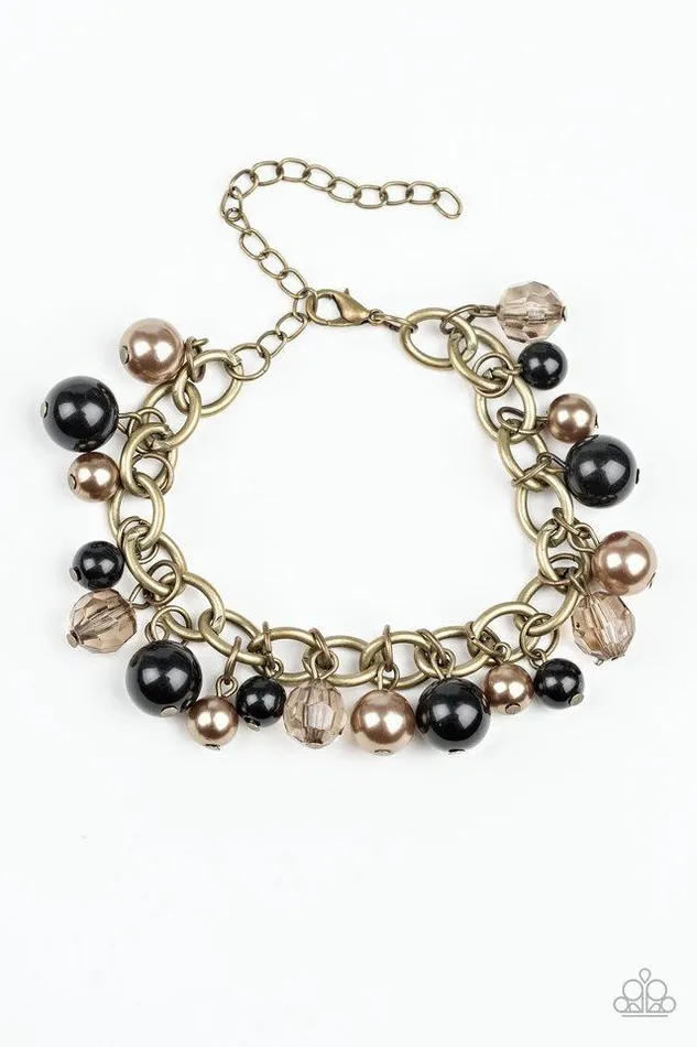 Paparazzi Bracelet Grit and Glamour Black Paparazzi Jewelry Bracelets