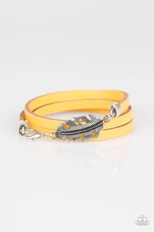 Paparazzi Bracelet High Spirits Yellow Paparazzi Jewelry Bracelets