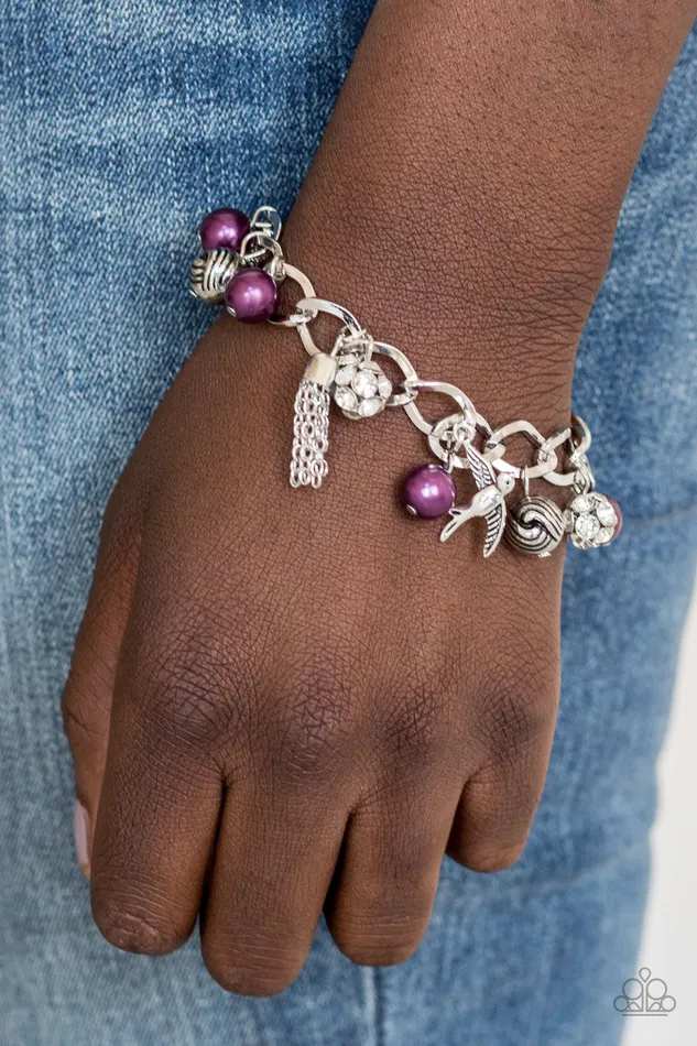Paparazzi Bracelet Lady Love Dove Purple Paparazzi Jewelry Bracelets