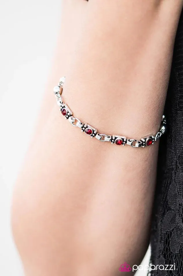 Paparazzi Bracelet Metro Movement Red Paparazzi Jewelry Bracelets