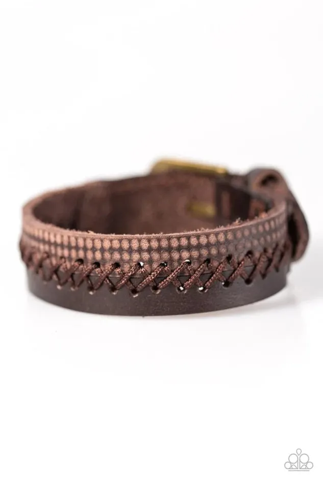 Paparazzi Bracelet Mountain Ridge Brown Paparazzi Jewelry Bracelets