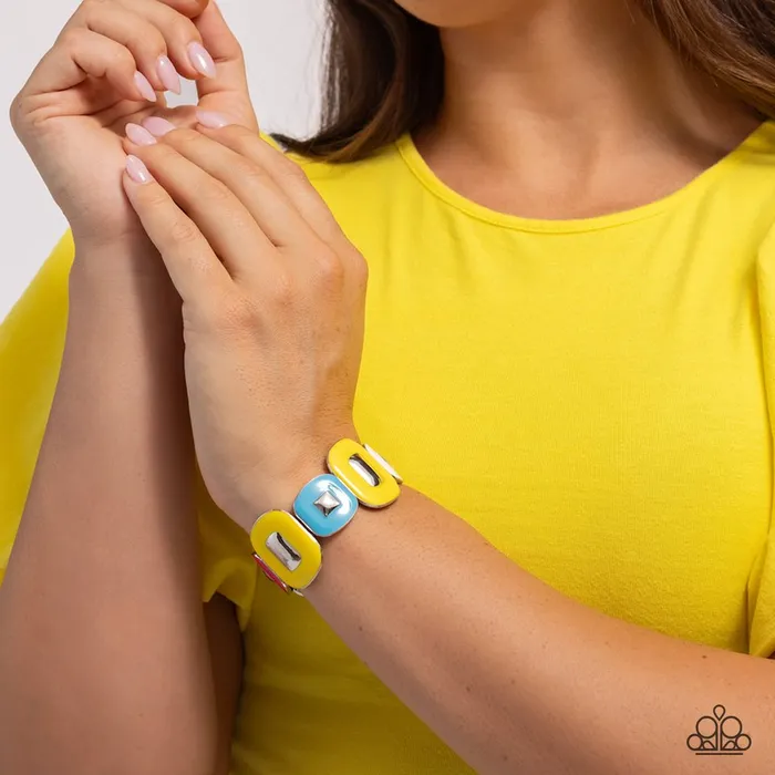 Paparazzi Bracelet Painted Pairing Yellow Paparazzi Jewelry Bracelets Paparazzi Bracelet Painted Pairing Yellow Paparazzi Jewelry Bracelets