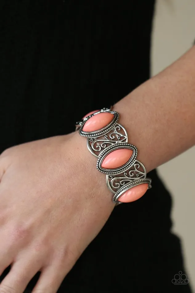Paparazzi Bracelet POP Skip and a Jump Orange Paparazzi Jewelry Bracelets